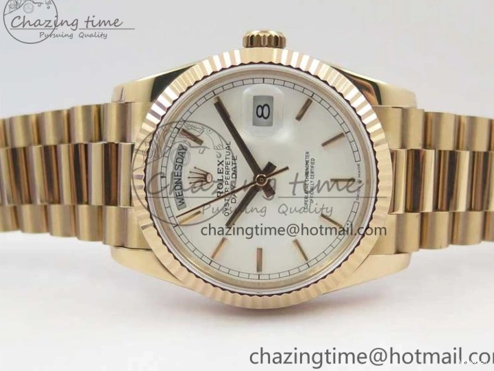 Bracelet 36 RG RG 128239 on President Maker Dial Day-Date White Bp Edition Best 1005